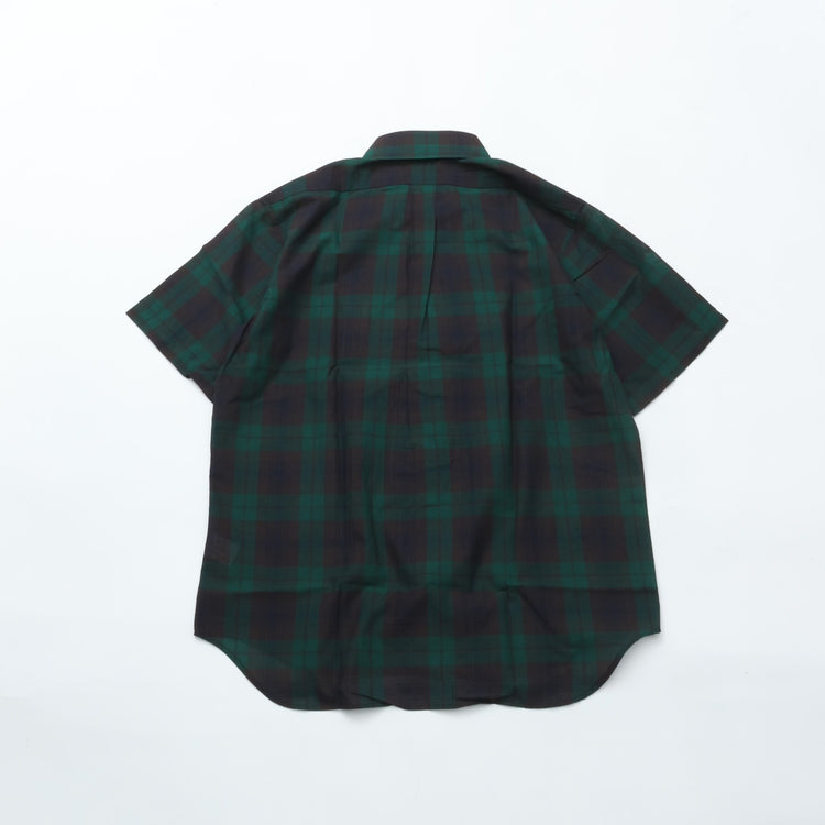 WORKERS  Modified Short Sleeve BD, India Madras, Blackwatch