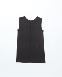 THE SHINZONE  CIRCULAR RIB SLEEVELESS 07 BLACK