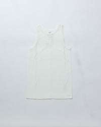 THE SHINZONE / CIRCULAR RIB TANKTOP 01 WHITE