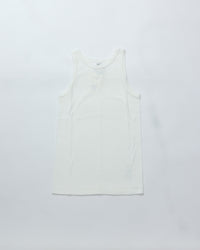 THE SHINZONE / CIRCULAR RIB TANKTOP 01 WHITE