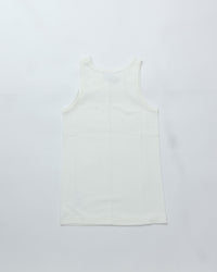 THE SHINZONE / CIRCULAR RIB TANKTOP 01 WHITE