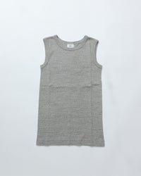 THE SHINZONE  CIRCULAR RIB SLEEVELESS 06 GRAY