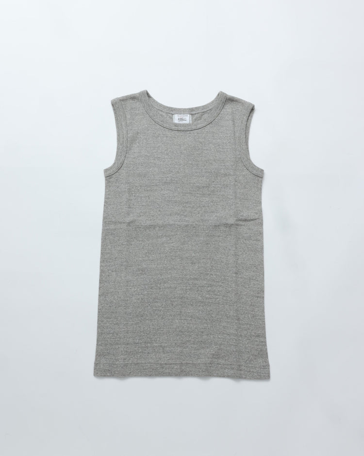 THE SHINZONE  CIRCULAR RIB SLEEVELESS 06 GRAY