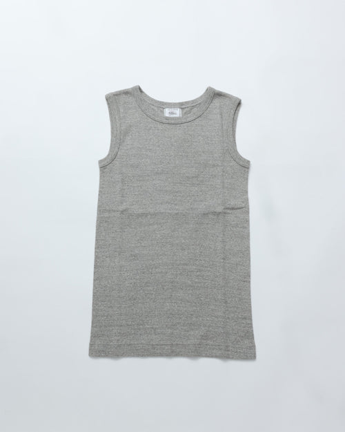 THE SHINZONE  CIRCULAR RIB SLEEVELESS 06 GRAY