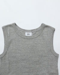 THE SHINZONE  CIRCULAR RIB SLEEVELESS 06 GRAY