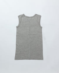THE SHINZONE  CIRCULAR RIB SLEEVELESS 06 GRAY
