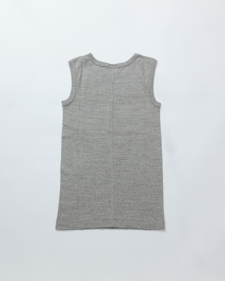 THE SHINZONE  CIRCULAR RIB SLEEVELESS 06 GRAY