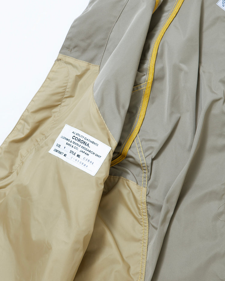 THE CORONA UTILITY CJ001 - CORONA・GAME JACKET / Beige Khaki