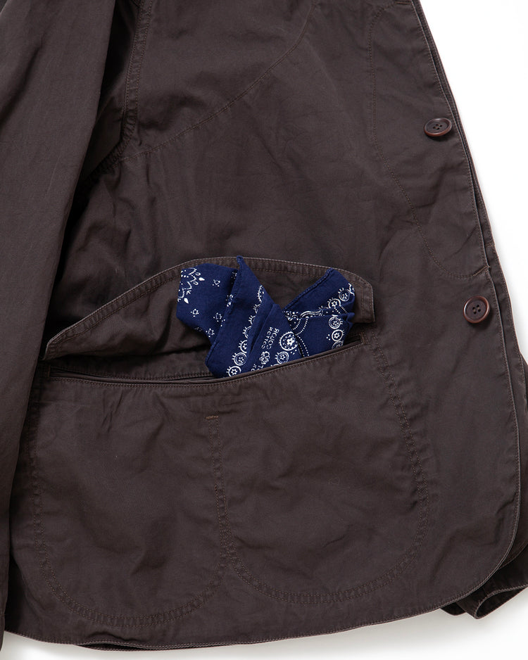 THE CORONA UTILITY CJ001 - CORONA・GAME JACKET / Chocolate Brown w/ Bio-wash CJ001-26-06-M