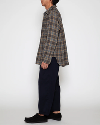 THE CORONA UTILITY CS005 - WCW SHIRT PULLOVER / Gray × Brown