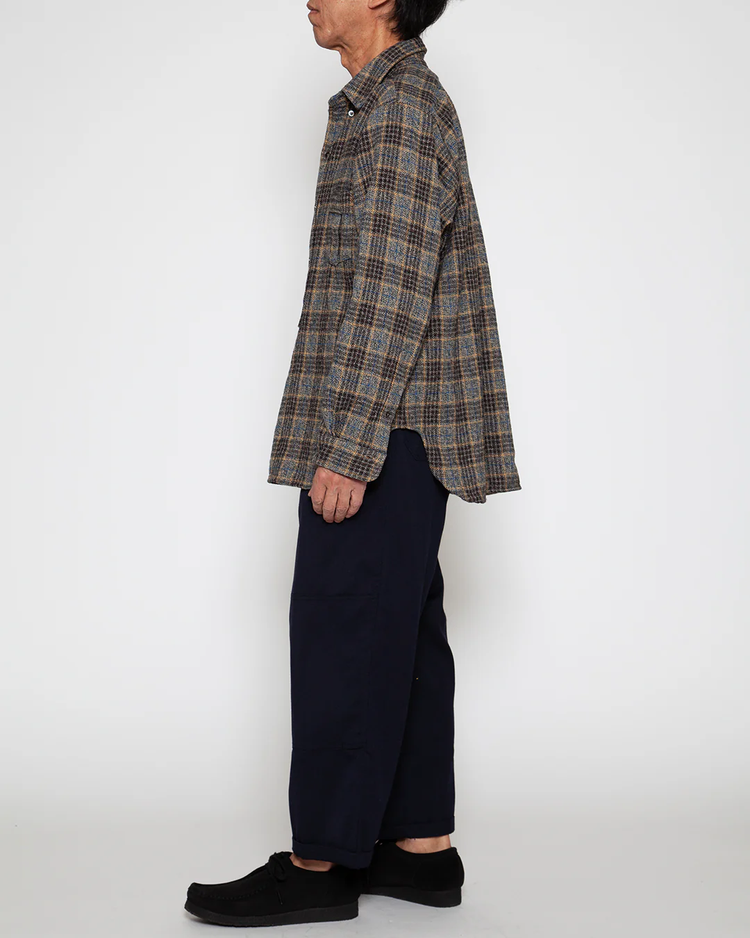 THE CORONA UTILITY CS005 - WCW SHIRT PULLOVER / Gray × Brown