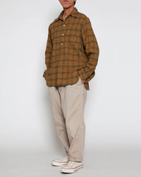 THE CORONA UTILITY  CS005 - W.C.W SHIRT PULLOVER / Khaki × Green CS005-26-07-L