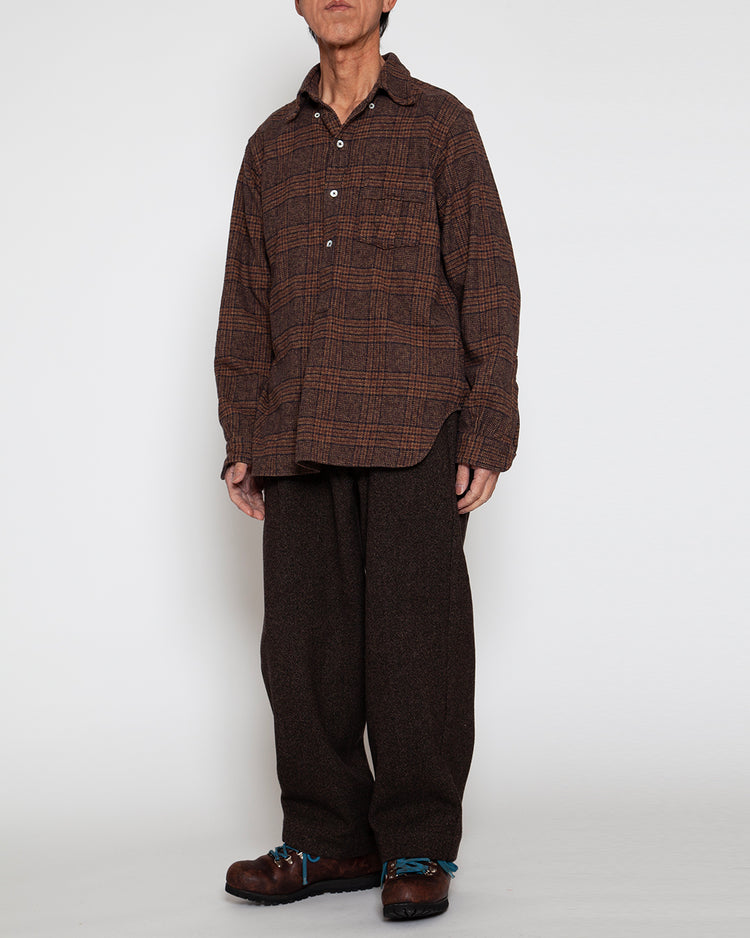 THE CORONA UTILITY   CS005 - W.C.W SHIRT PULLOVER / Mocha × Brown CS005-26-08