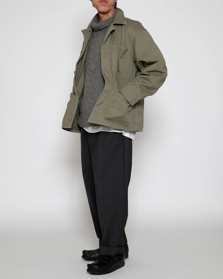 THE CORONA UTILITY CSJ005 - N-3 JUMPER / Light OG w/ Bio-wash