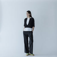 MEYAME / COMFORTABLE DRAWCORD PANTS BLACK