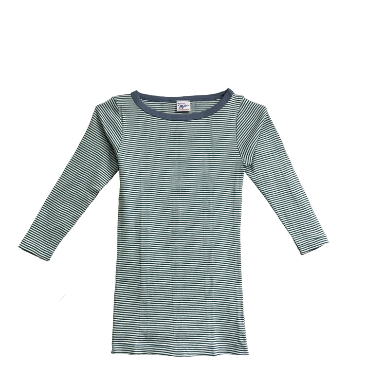 Miller/ Panel ribbed Q/S boat neck