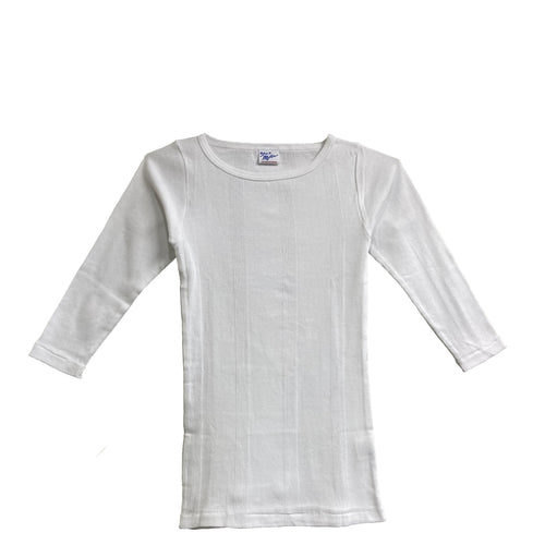 Miller/ Panel ribbed Q/S boat neck