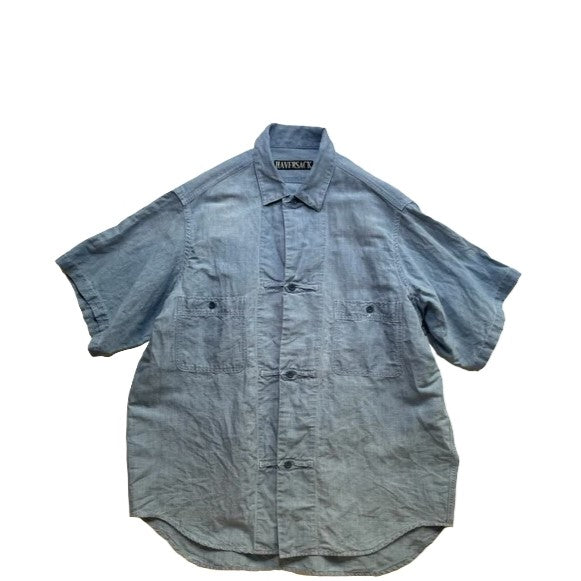 HAVERSACK / Dungaree work short-sleeved shirt