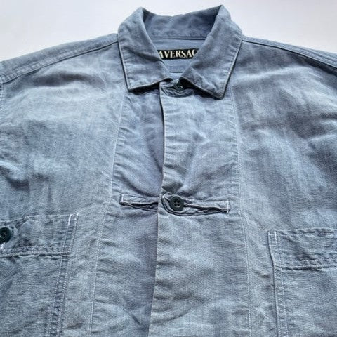 HAVERSACK / Dungaree work short-sleeved shirt
