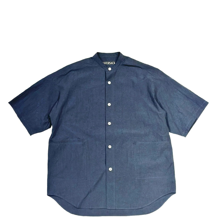 HAVERSACK / C/Lタイプライター　バンドカラーシャツ