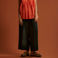 HAVERSACK / High-waisted 2-pleat wide-leg pants