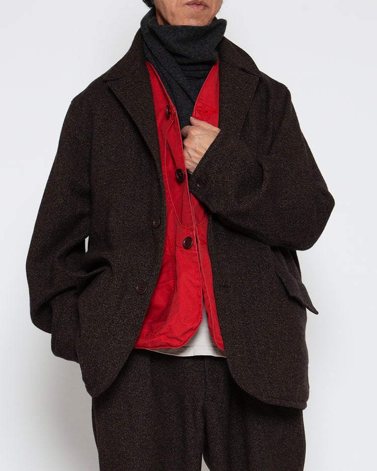 THE CORONA UTILITY CJ003 - SHERRY・TRAVELER'S SPORTS COAT / Melange Brown CJ003-26-06
