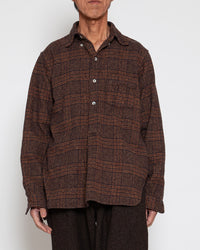 THE CORONA UTILITY   CS005 - W.C.W SHIRT PULLOVER / Mocha × Brown CS005-26-08