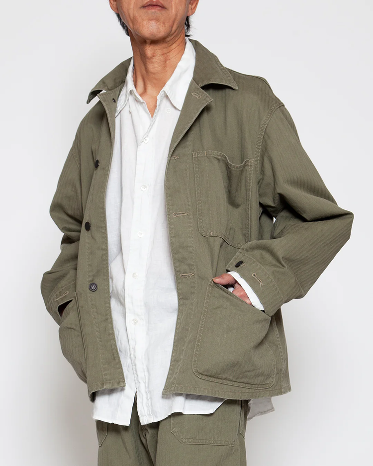 THE CORONA UTILITY CSJ005 - N-3 JUMPER / Light OG w/ Bio-wash