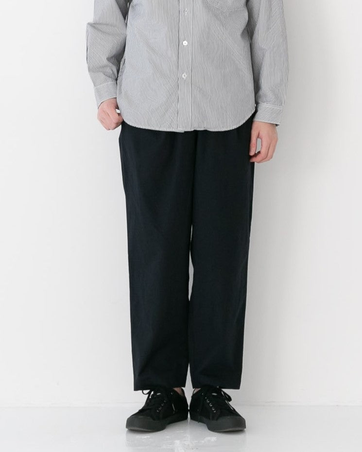 RINEN / 40/1オーガニック平織 テーパードパンツ