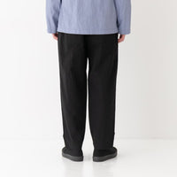 RINEN Cotton Nylon Gabardine Relaxed Pants R49611 10 Black