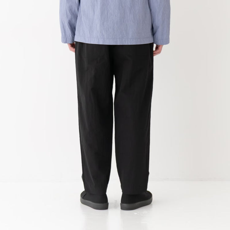 RINEN Cotton Nylon Gabardine Relaxed Pants R49611 10 Black