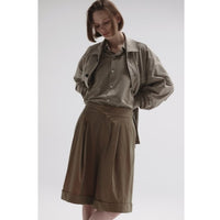 KANEMASA PHIL 46G SOLARO Gurkha Shorts CHARCOAL BLACK