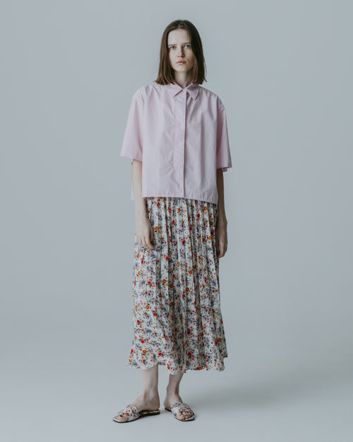 MEYAME  FRY FRONT HALF SLEEVE SHIRTS MEY-2437 PINK