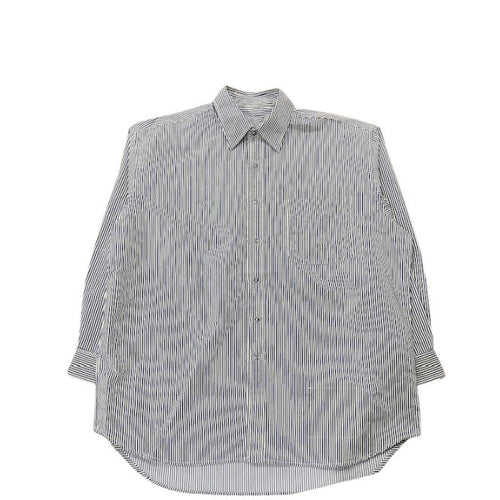 BURLAP OUTFITTER/ L/S BBSHIRT STRIPE WHITE/BLUE