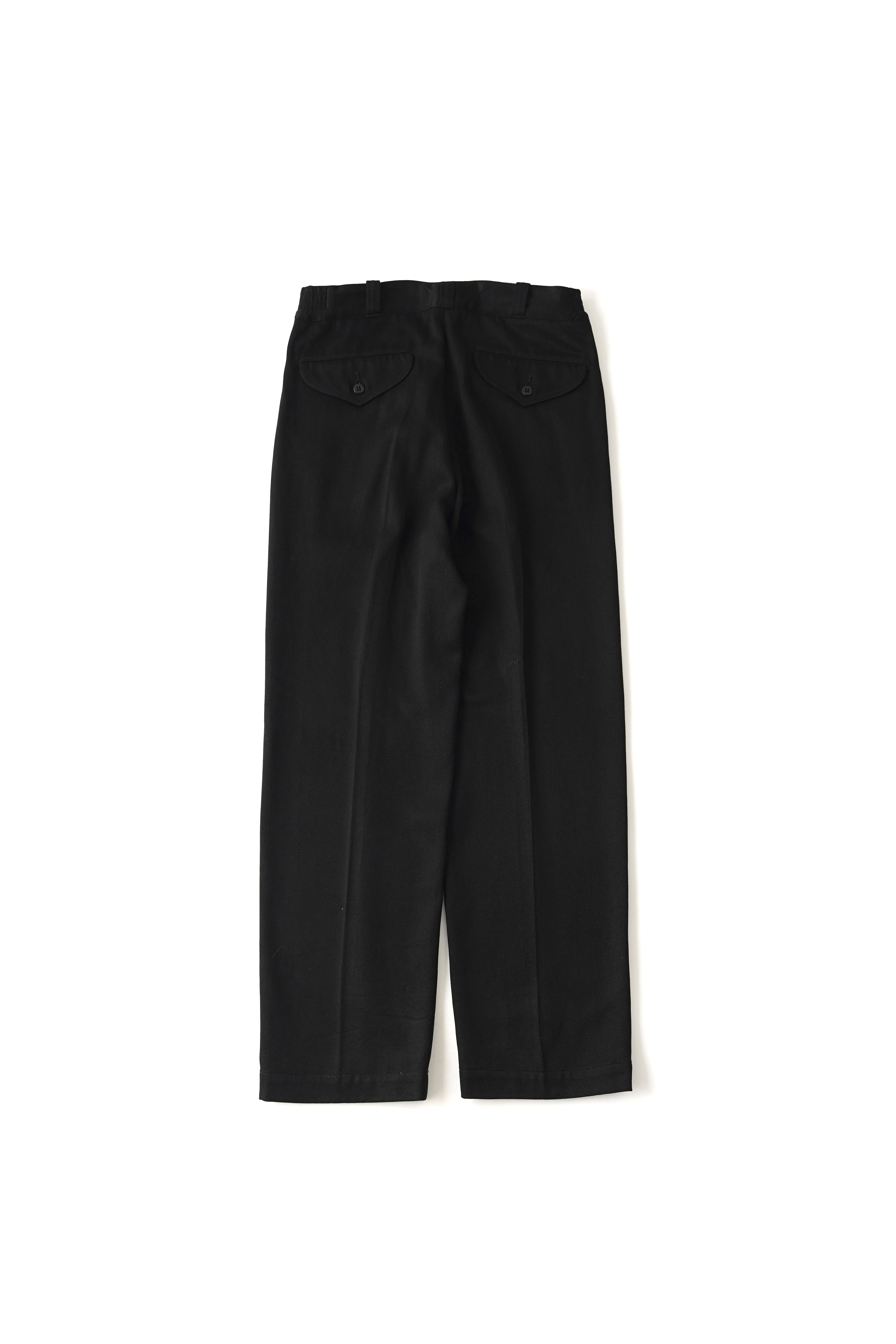 OLD JOE BRAND FRONT TUCK ARMY TROUSER - 261OJ-PT09 ONYX – CASDAY
