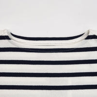 Yonetomi / WAVE COTTON BASQUE KNIT PULLOVER (BOAT NECK)