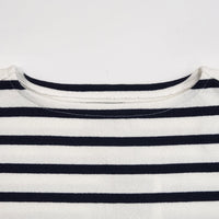 Yonetomi / WAVE COTTON BASQUE KNIT PULLOVER (BOAT NECK)