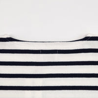 Yonetomi / WAVE COTTON BASQUE KNIT PULLOVER (BOAT NECK)