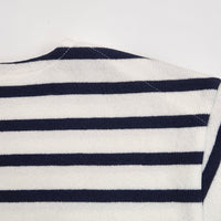 Yonetomi / WAVE COTTON BASQUE KNIT PULLOVER (BOAT NECK)