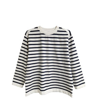 Yonetomi  / WAVE COTTON BASQUE KNIT PULLOVER (CREW NECK)