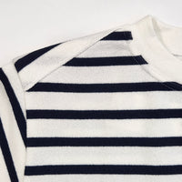 Yonetomi  / WAVE COTTON BASQUE KNIT PULLOVER (CREW NECK)