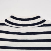 Yonetomi  / WAVE COTTON BASQUE KNIT PULLOVER (MOCK NECK)