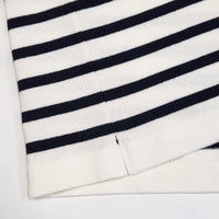 Yonetomi  / WAVE COTTON BASQUE KNIT PULLOVER (MOCK NECK)
