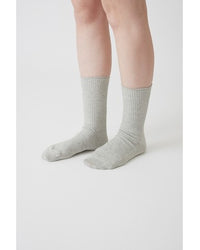 THE HINOKI　GIZA COTTON RIB SOCKS　 THSC-8 H.GRAY