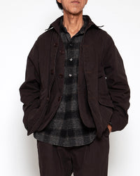 THE CORONA UTILITY CJ001 - CORONA・GAME JACKET / Chocolate Brown w/ Bio-wash CJ001-26-06-M