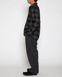 THE CORONA UTILITY  CS005 - W.C.W SHIRT PULLOVER / Black × White CS005-26-05-M