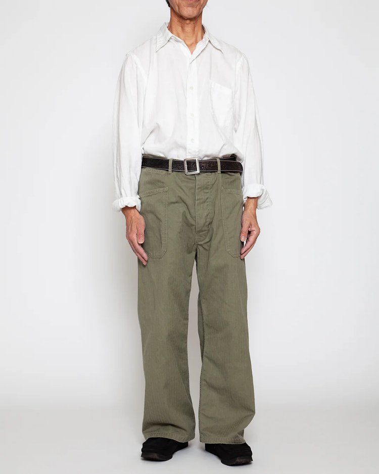 FATIGUE SLACKS FP015 UTILITY NAVY SLACKS Light OG w Bio-wash