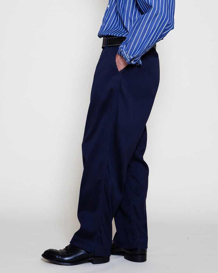 FATIGUE SLACKS FP015 UTILITY NAVY SLACKS Indigo w Bio-wash