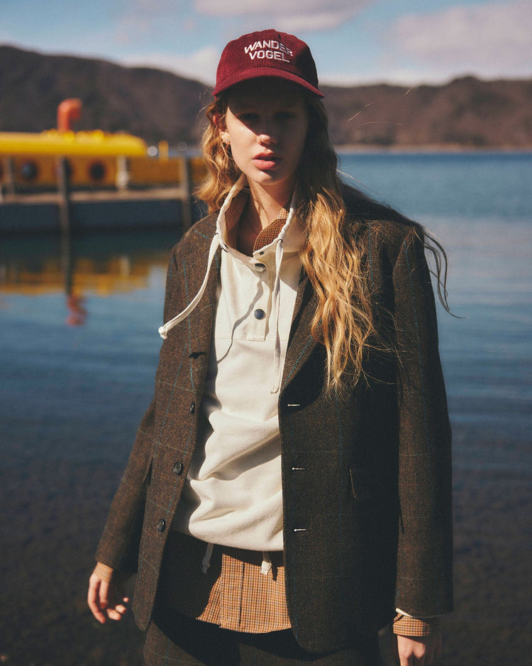 THE SHINZONE / PECK CHECKED SHIRT 85 NAVY
