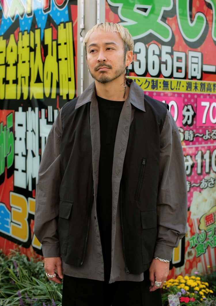 roundabout   Fold Back Full-Zip Vest RA26SS-VT01